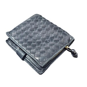 Bottega Veneta Wallet Massimo Dutti Woven Bag Set Intrecciato Leather Black image 5