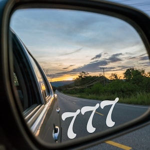 Autosticker 777 - hochwertige Vinylfolie, Tuning Sticker