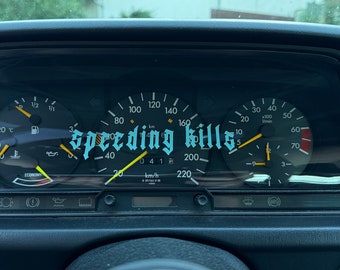 Car sticker "Speeding Kills" - Car sticker for speedometer - Car sticker - Tuning - Gift for a friend - Car sticker - Audi car sticker