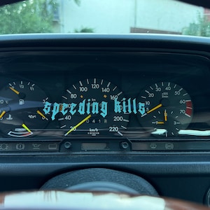 Car sticker speeding kills - car sticker for speedometer - car sticker - tuning - gift friend - sticker car - car sticker Audi