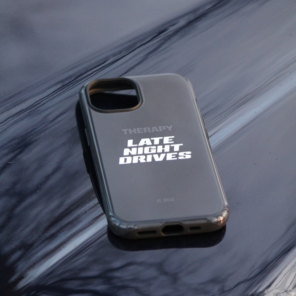 Phone case - Late night drives statt Therapy, Handyhülle für Iphone oder Samsung