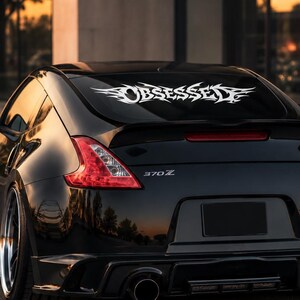 OBSESSED Sticker im JDM Style | Tribal Auto-Aufkleber | Tuning Decal | Japan Car Scene | Hochwertige Vinylfolie