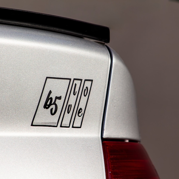 Autoaufkleber B5 Love - Autosticker- S4-  - Autoaufkleber - car decal - Autoaufkleber Tuning - Autoaufkleber- Sticker Audi - Geschenk Freund