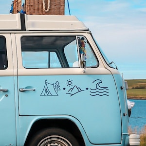Van sticker, Camper sticker - NATURE LOVE Van decal, Caravan stickers, Rv decals, Vanlife sticker, Camping stickers
