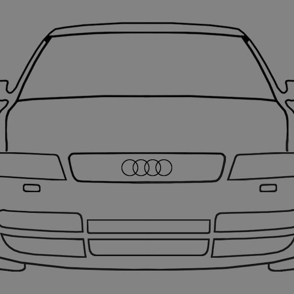 Autocollant de voiture S4 avant - autocollant de voiture - autocollant en vinyle - autocollant de voiture - tuning - ami cadeau - autocollant de voiture - autocollant de voiture - Audi S4
