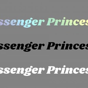 Sticker- Aufkleber Passenger Princess