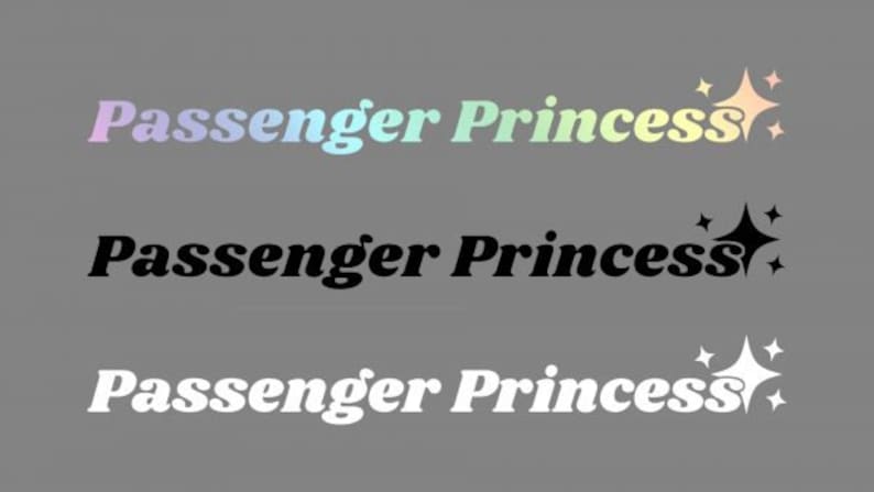 Sticker- Aufkleber Passenger Princess