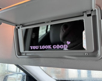 you look good - Aufkleber Spiegel - Car Mirror Decal - you look cute - Vinylaufkleber - Autosticker - car tuning - car mirror