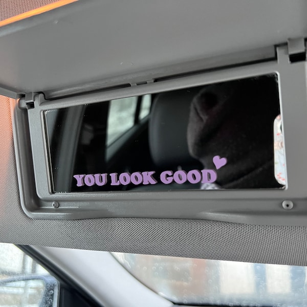 you look good - Aufkleber Spiegel - Car Mirror Decal - you look cute - Vinylaufkleber - Autosticker - car tuning - car mirror
