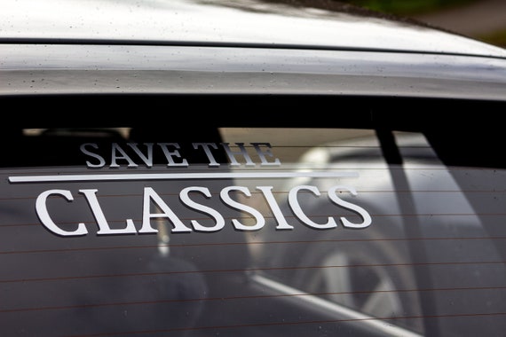 Save The Classics - hochwertige Vinylfolie, Tuning Sticker, Car Decal, Oldtimer