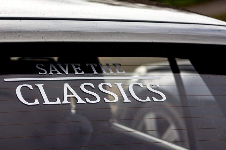 Save The Classics Autoaufkleber von B5_Builds