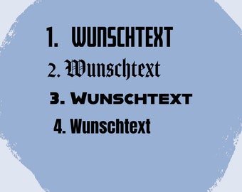 Vinyl film sticker - desired text - sticker customizable - sticker personalized - car sticker - labeling