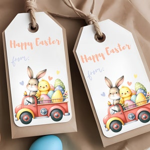Easter Gift Tag, Printable Easter Gift Tag, Kids Easter Basket Tag, Printable Easter Favor Tag, Printable Treat Bag Tag