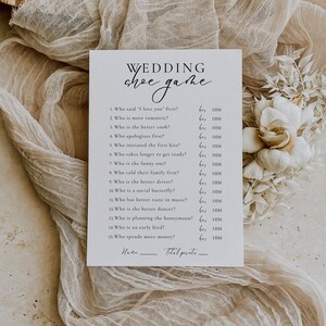 Wedding Shoe Game, Guess Who Bridal Game Printable, Fun Bridal Shower Game Editable Template, Couples Shower Game, SCRIPT