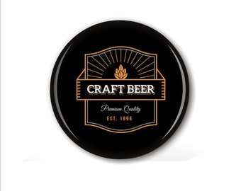 Beer Label Coaster Set, Set of Four Beer and Bar Coasters
