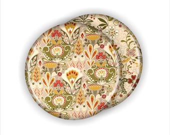 Vintage Boho Coaster Set; Bohemian Style Coasters