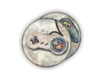 Vintage Video Game Coaster Set