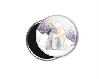 Polar Bear Magnet Set: Arctic Animal Magnets, Set of Four