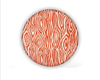 Faux Bois Coaster Set, Orange Wood Grain Coasters