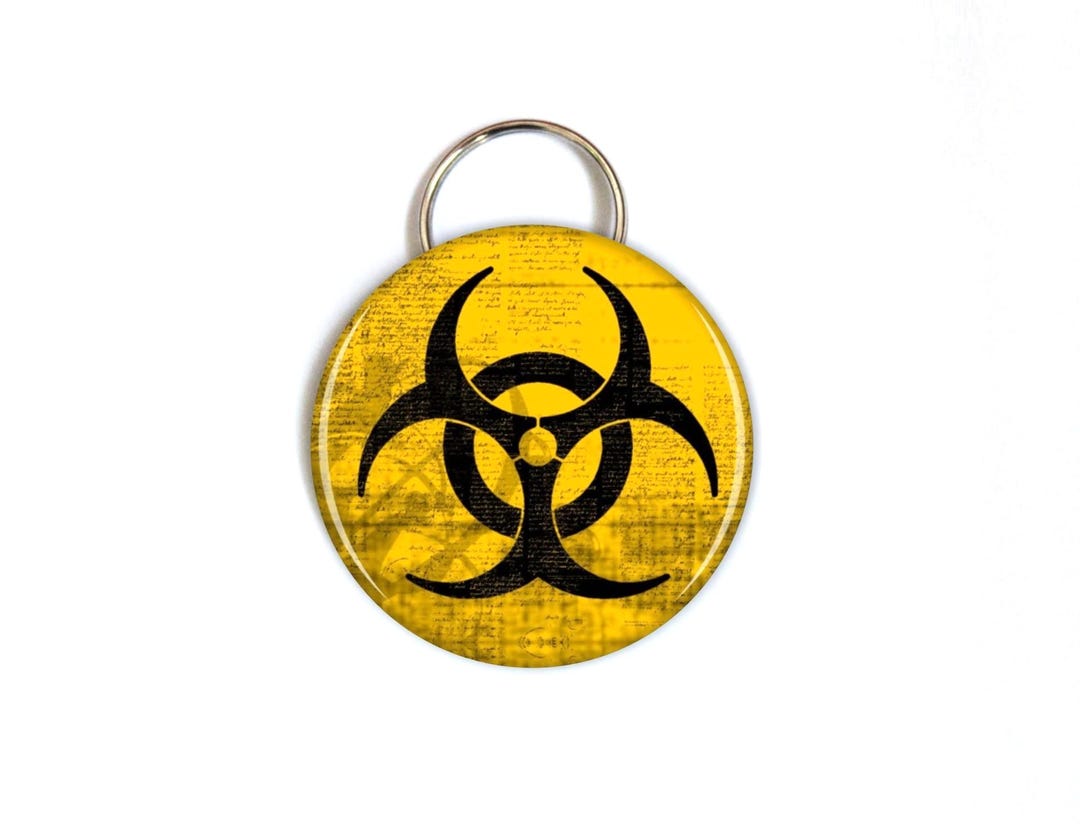 Biohazard Bottle Opener Keychain, Beer Opener Key Ring - Etsy
