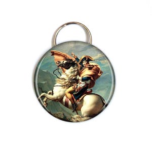 Napoleon Bonaparte Bottle Opener Key Chain, Napoleon Portrait Art