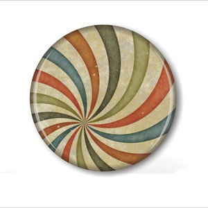 Retro Swirl Coaster Set, Retro Pattern Coasters