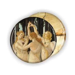 Renaissance Art Coaster Set: Leonardo, Renoir, Botticelli, Michelangelo