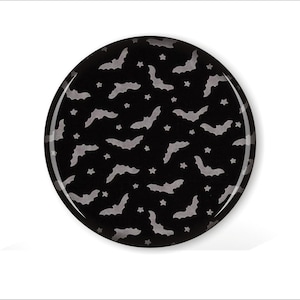 Bat Print Coaster Set, Dark Goth Home Decor