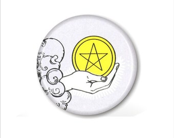 Tarot Ace Coaster Set, Four Card Designs