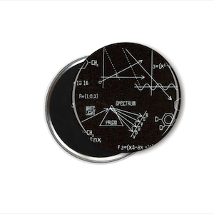 Science Magnet Set: Physics, Chemistry Designs (Set of Four)