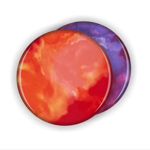 Tie Dye Coaster Set: Colorful Print Coasters, Set of Four
