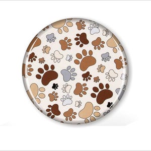 Dog Paws Coaster Set, Set of Four Paw Print Coasters