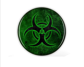 Biohazard Coaster Set, Zombie Apocalypse Horror Coasters