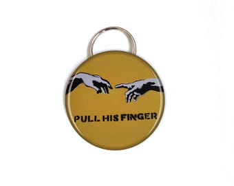 God Finger Bottle Opener Key Chain, Funny Beer Opener Keychains