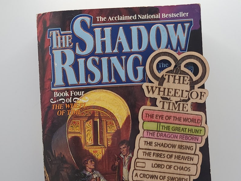 The Wheel of Time Bookmark: Laser Engraved Wooden Book Tracker image 6