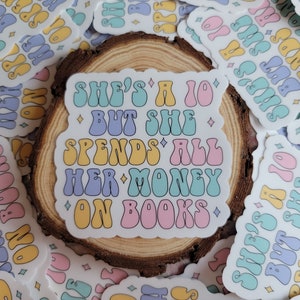 Book Related Humor Vinyl Stickers, Cute Book Sticker, Book Lover Sticker, Book Vinyl Sticker, Kindle Sticker, Waterproof Sticker