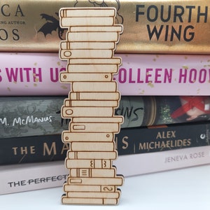 Blank Book Tracker Bookmark, 24 Books, Blank Book Stack, Reading Tracker, Book Tracker, Unique Gift, Book Club