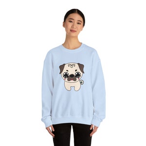 Kawaii pug Unisex Heavy Blend™ Crewneck Sweatshirt