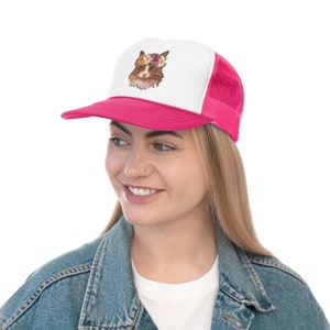 A cat wearing a flower crown Trucker Caps