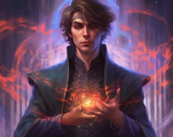 Chaos Mage Spirit Companion - Chaotic Arts Enhancer - Male - Female - Tell Me Your Desired Companion