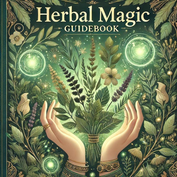 Herbal Magick & Green Witchcraft "PDF" Guidebook by Color Coven! "Every Green Witch Should Read"