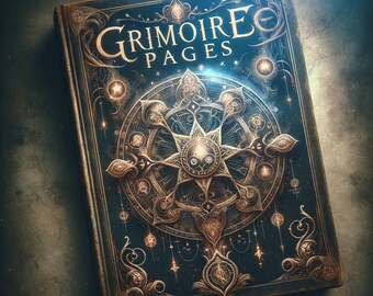 Grimoire Pages - Download & Print - 30 Pages for Witches by Color Coven