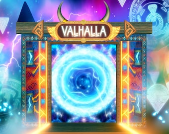 Sintonizzazione del portale Valhalla da parte della Strega Blu Asuka della Coven dei Colori - Dove gli eroi vengono accolti da Odino