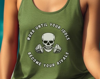 Fitness Tank Women's Workout Tank Top Shirt for the Gym Lifting Tank Top Workout Shirt Racerback Workout Tank Top