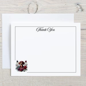 Cartes de correspondance teckel, papeterie Doxie, papeterie pour chien teckel, cartes de correspondance personnalisées, ensemble de papeterie, cadeau pour amoureux des chiens