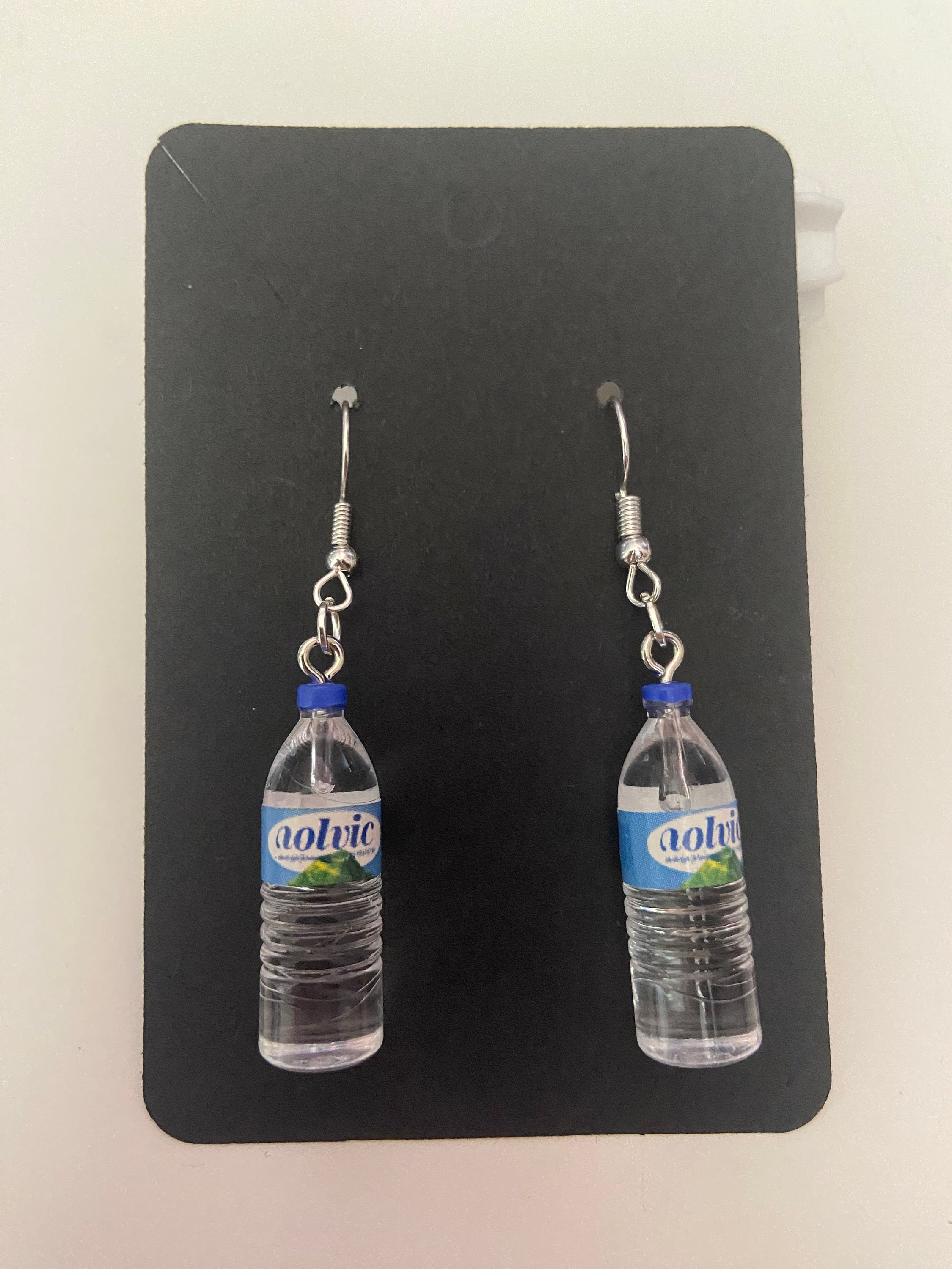 Evian water hotsell earrings