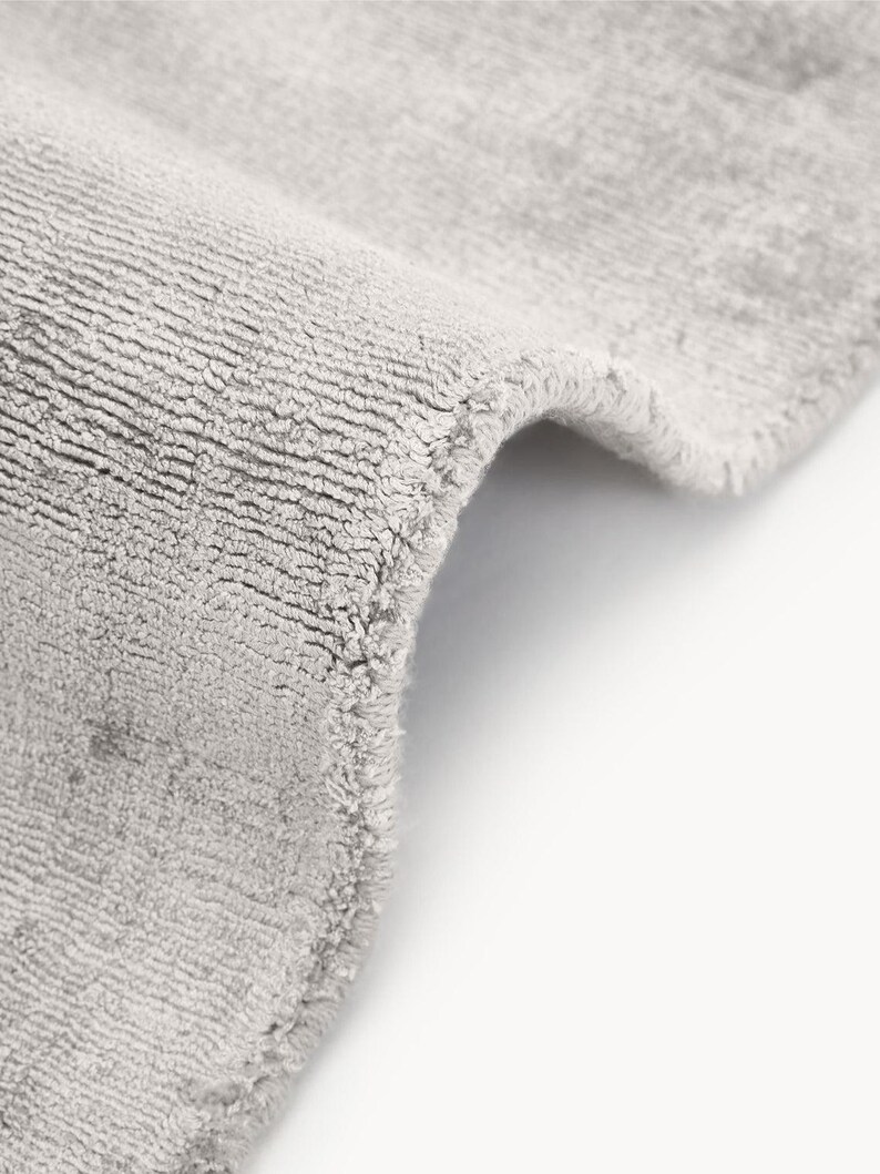 Simple Greige Rug Hand Loom Solid Greige Rug Handmade Silk Area Rugs for Bedroom ...