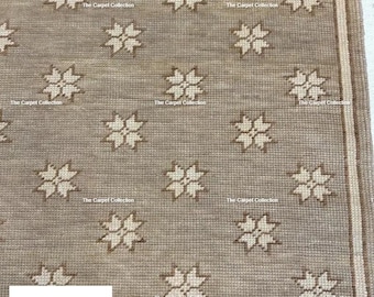 Turkish Rug Modern Handmade - Beige & ivory/Brown For Bedroom, Living Room, Kids Room Hall Way, Sizes 8X10, 9X12, 10X14 Custom Area Rugs