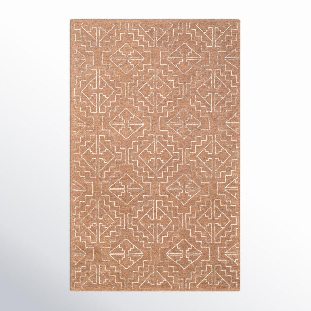 Big Aztec Rug Hand Tufted Wool Rug Aztec Rug Handmade Large Area Rug for Living Room ...