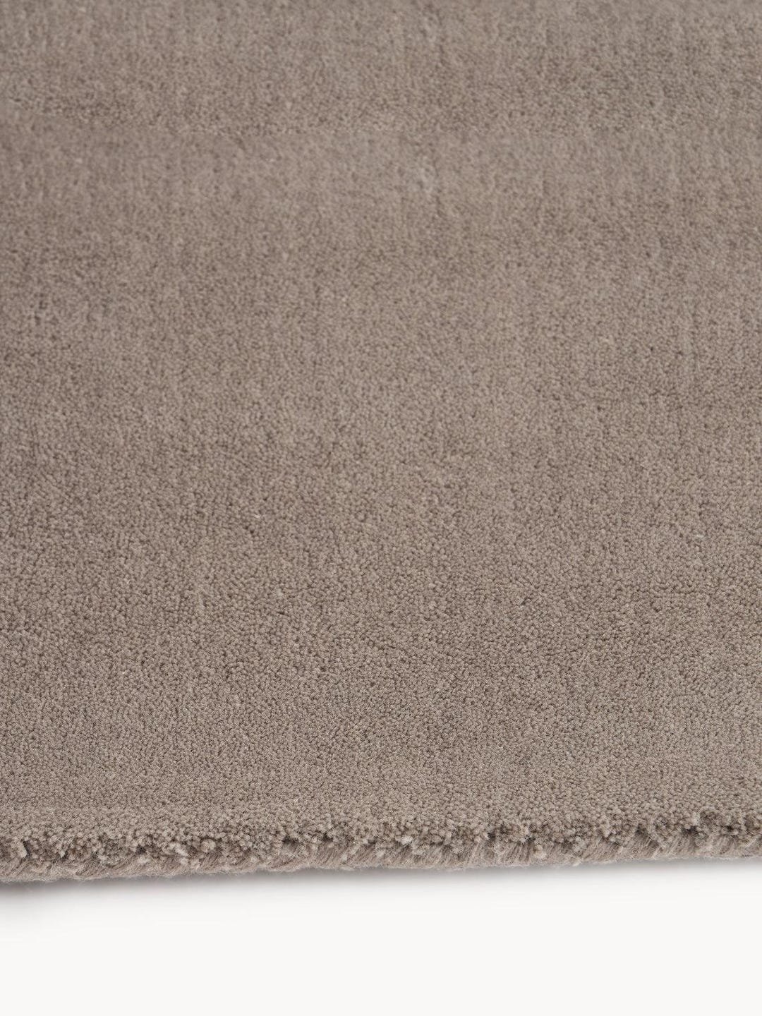 Greige Rugs Texture Hand Tufted Solid Warm Greige Wool Rug Handmade Area Rugs for Bedroom ...